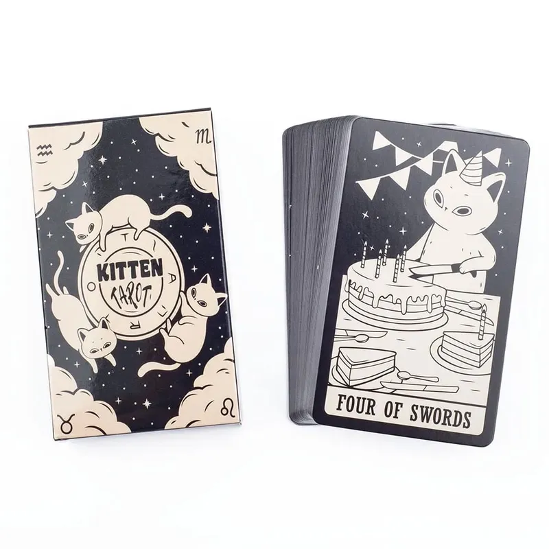 78 Card Deck Kitten Tarot Oracle Card Fate Divination Leisure Entertainment Family gatherings Tarot Card Game — image 2