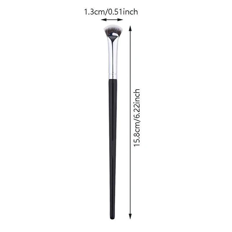 Z. 1 peça escova de cílios em forma de leque macia sem derramamento pincéis de maquiagem profissional para cílios rímel iluminador em pó ferramenta para manchas