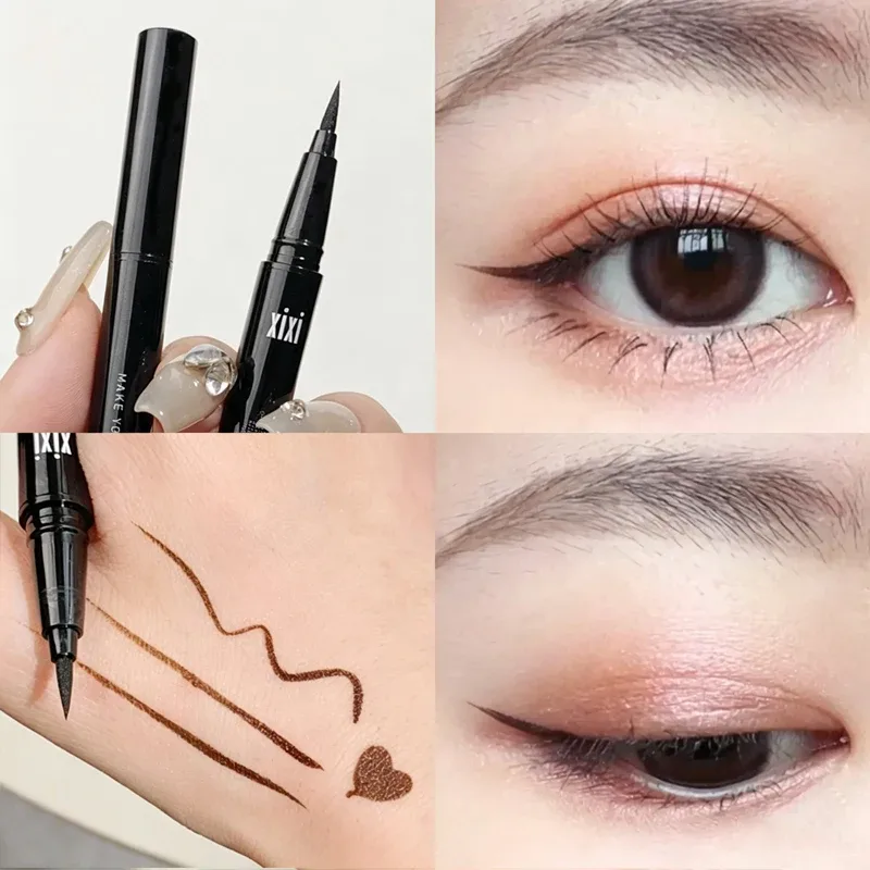 Υγρό eyeliner ματιών 2 χρωμάτων Αδιάβροχο και μη ξεθωριασμένο Εργαλεία μακιγιάζ ομορφιάς Quick Dry Non Halo Dye Eyeliner