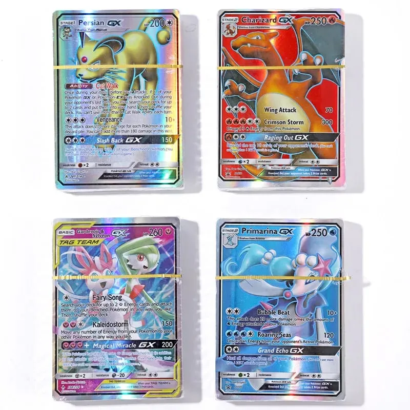 50/100Pcs pokemons French English German cards pokemons Card 100 Gx 100 V Max VMAX 50 — image 5