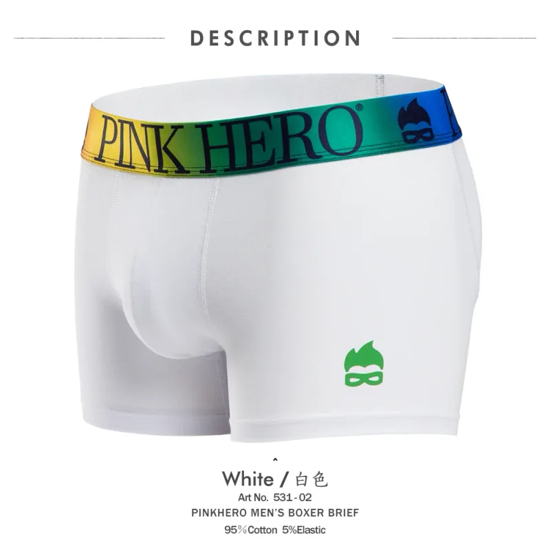Underwear,Comfy And Soft Boxer Briefs,Standard European and USA Version Size,Funny Novelty Waistband Of The Rainbow