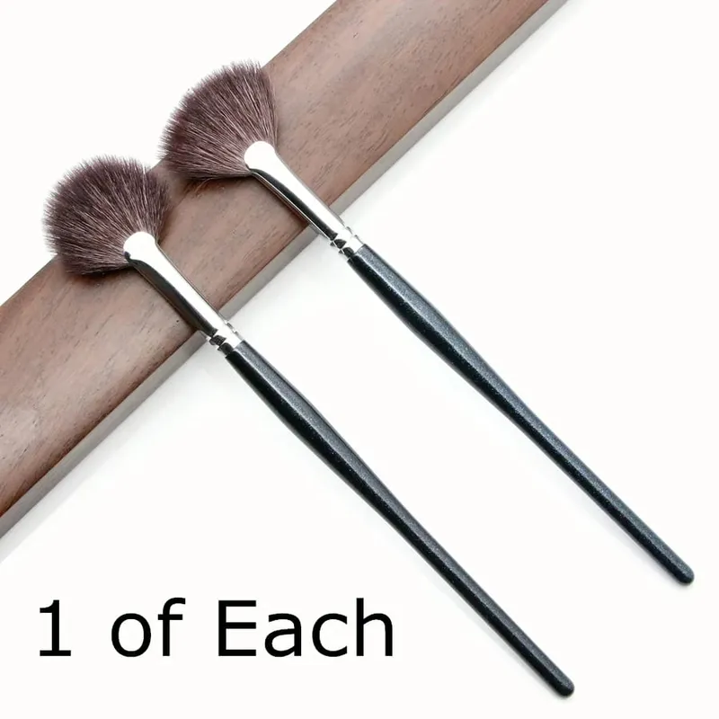 Fan Highlighter Brushes Makeup Top Goat Hair High Quality Blender Make Up Brush — image 9