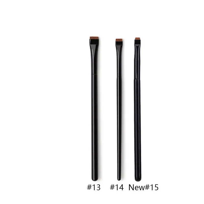 1pc super fino ângulo forro compõem escova olho sobrancelha pincéis de maquiagem de cabelo sintético sobrancelha fina afiada ferramentas cosméticas profissional