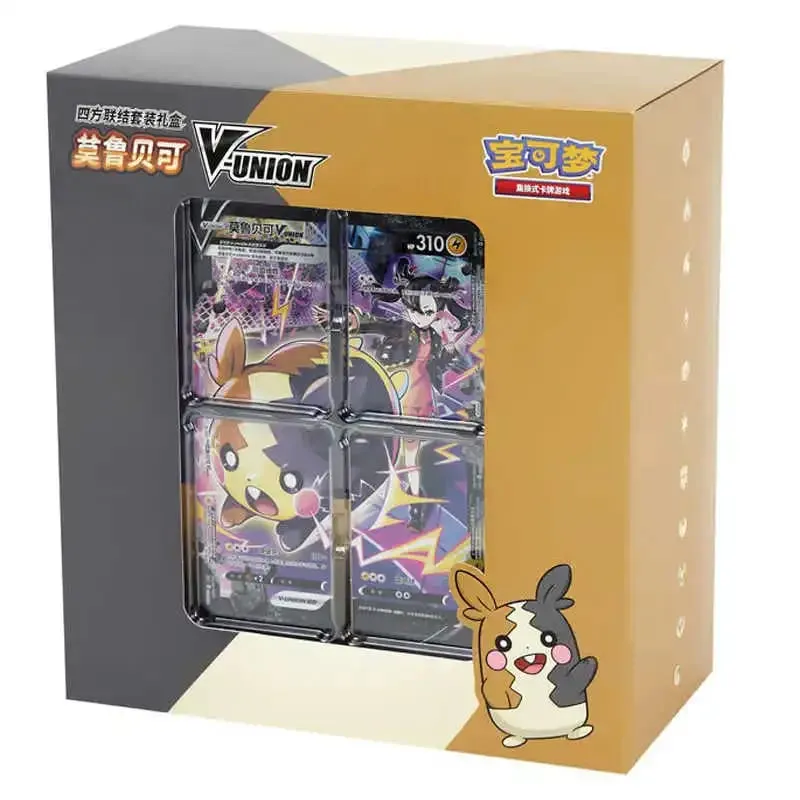Διαθέσιμο Γνήσιο 100% Γνήσιο Pokemon Ptcg Card Quartet Coupling V-Union Gift Boxes Pikachu Big Gather Moru Baker Mew-Two Ptcg — image 3