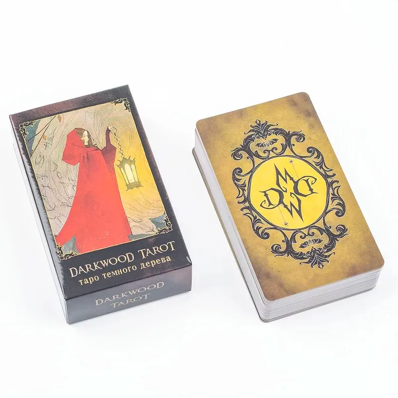 таро темного дерева Darkwood Tarot 78 Cards Deck Russian Visions Divination Edition Deck Επιτραπέζια παιχνίδια 10,3x6CM — image 3