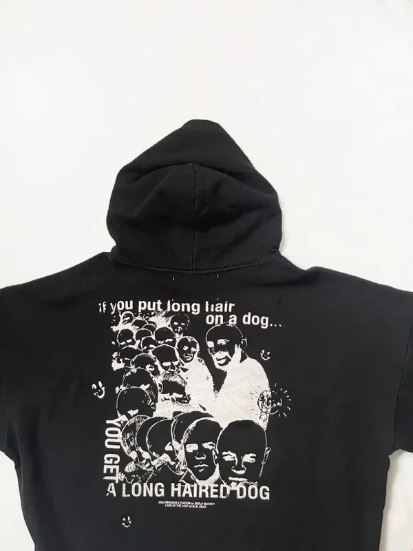 Nuevas sudaderas con capucha PALY de gran tamaño para hombre y mujer, cárdigan Vintage informal lavado negro dañado de la mejor calidad, sudaderas con cremallera — image 35