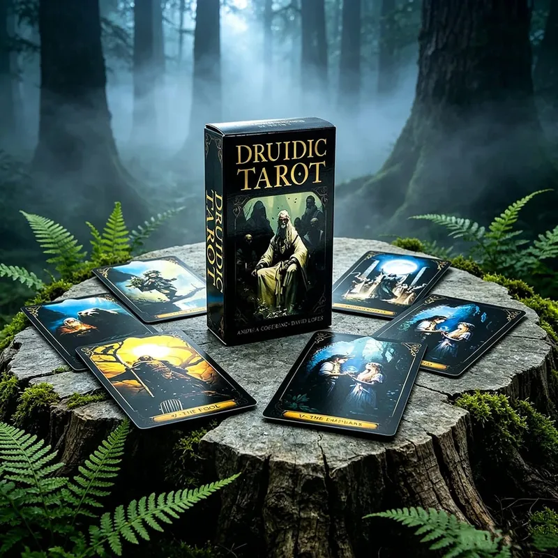 Cards 78 Cards Fortune Telling Mysterious Divination Επιτραπέζιο παιχνίδι καρτών Παιχνίδι Πνευματικές προμήθειες για συλλέκτες Ταρώ — image 3