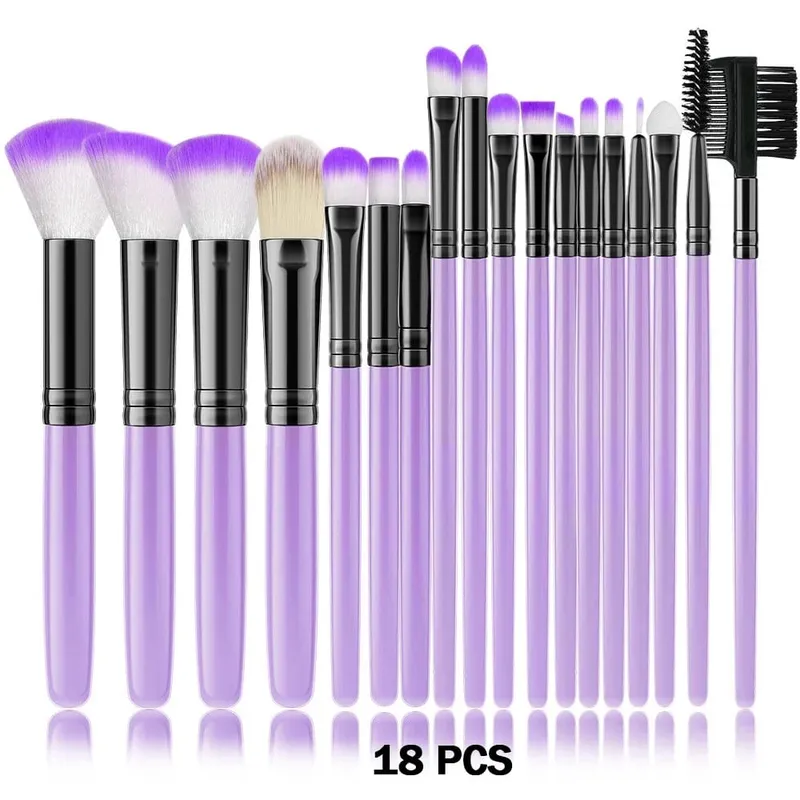סט מברשות איפור חדש 10/32 יחידות Soft Fluffy Powder Foundation Contour סומק קונסילר צלליות מיזוג סימון כלי יופי