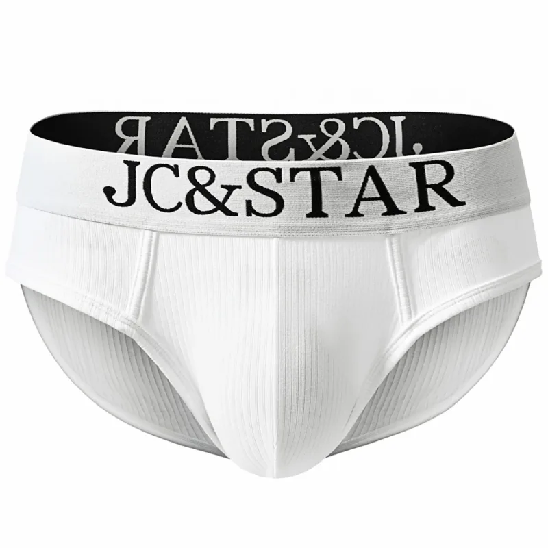 Athletic High Cut Design Sexy Man's Underwear Briefs Underpants Ribbed Cotton Sports Comfort Men Bikini Slip Men's Tanga Briefs