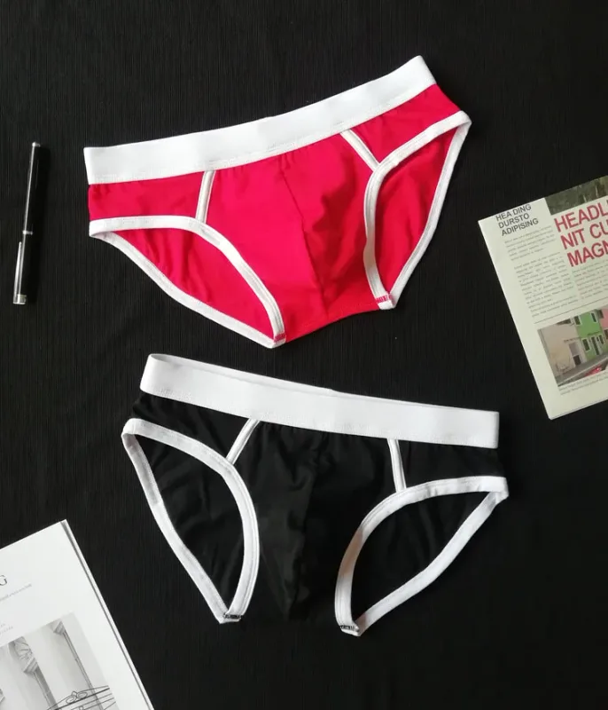 4PCS Men Cottn Briefs Underwear Simple Breathable Low Waist Lingerie Underpants Male Homewear Trunks Calzoncillos — image 17
