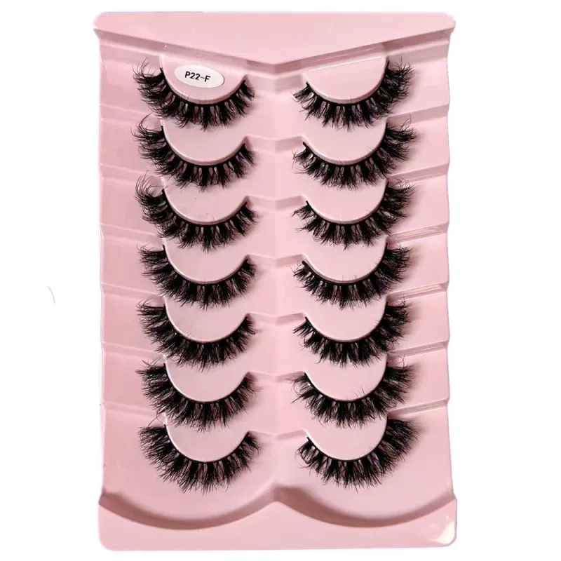 Κλασικές βλεφαρίδες 3D όγκου Faux Mink Lashes Φυσική εμφάνιση Χνουδωτές ψεύτικες βλεφαρίδες Wispy Cat Eye Lashes Αφράτες βλεφαρίδες 3D Mink — image 26