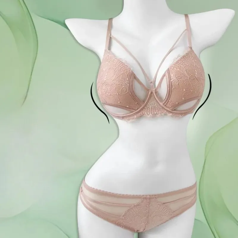 1. Σετ σουτιέν BANERDANNI Sexy Pure Desire Big Bust Minimizer Push Up Side Support Anti Sagging Anti-flading Εσώρουχα Hot Sale Best