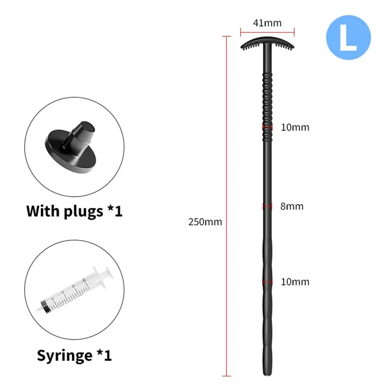 Hollow Penis Plug Enema Flush Silicone Stick Catheter Urethral Sounding Dilation Male Masturbator Sex Toy for Adult Man Expander — image 5