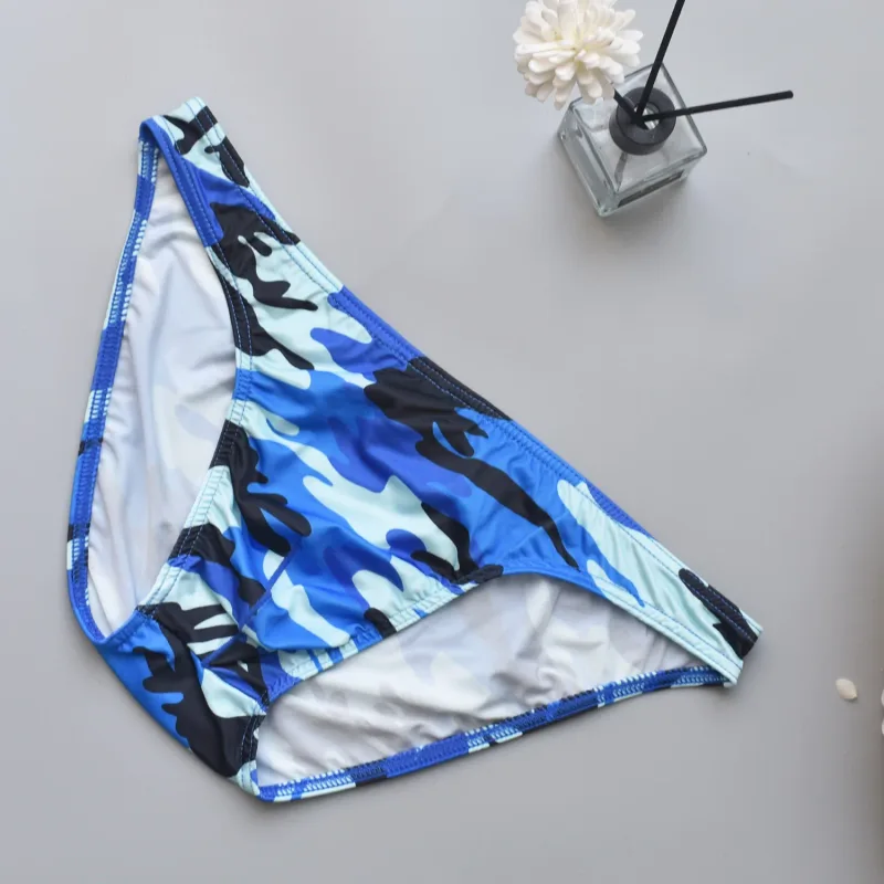 Silky Camo Print Men's Briefs - Quick-Dry Breathable Underwear Ideal for Gym Workouts & Daily Casual Wear — image 6