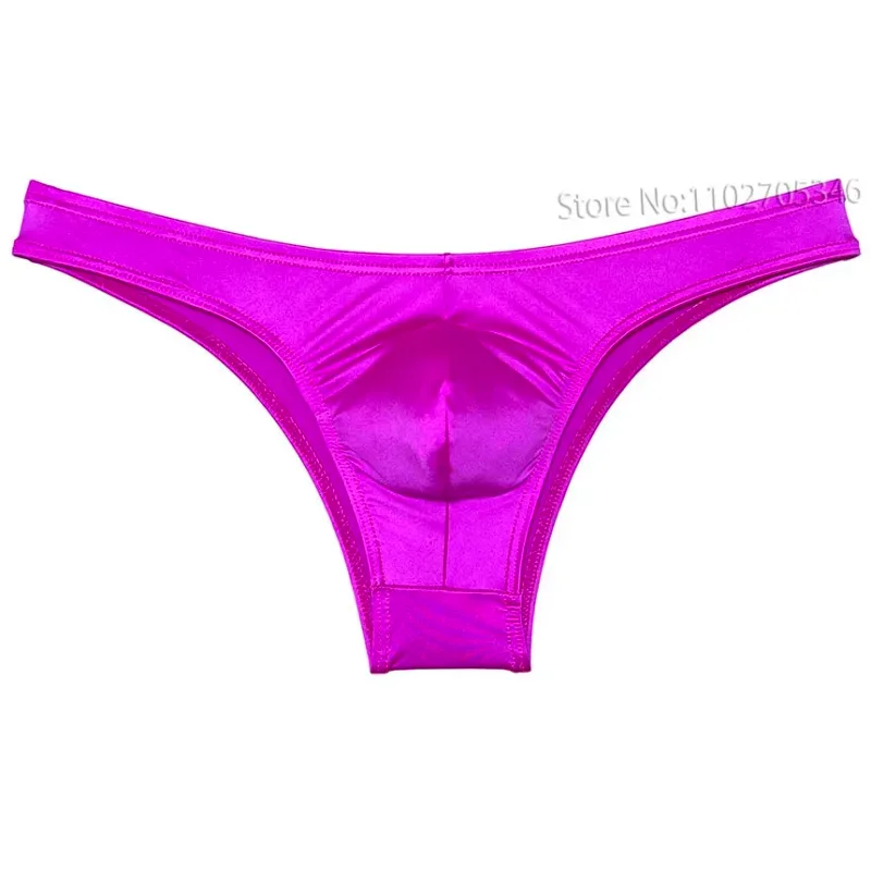 Silky Smooth Bikini Briefs Men's Enhance Pouch Micro Underwear Slip Sexy Beach Briefs Breathable Sissy Panties Pool — image 26