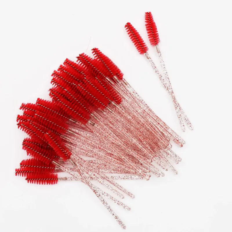 50 τμχ Crystal Eyelashes Brush Cob Αναλώσιμος βλεφαρίδες μιας χρήσης Extension Mascara Wands Makeup Professional Makeup Beauty Tool — image 2