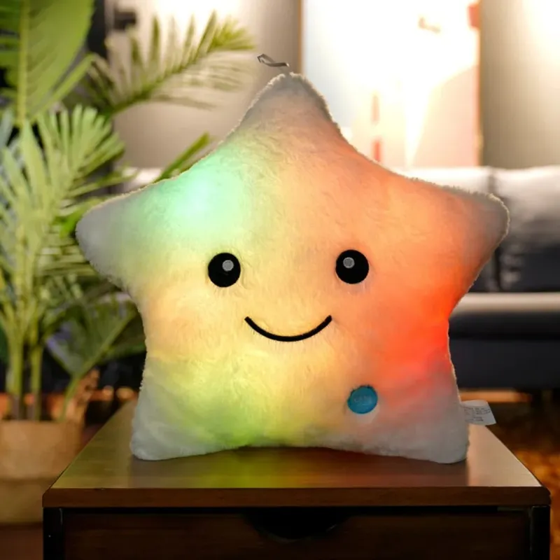 LED Electronic Star Plush Toy Soft Baby Kid Toys LED Star Doll Toy Home Decoration Star Soft Star Pillow — image 12