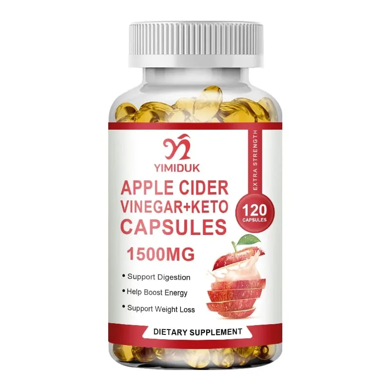 Almaecet-kiegészítők anyával - 1500 mg - ACV kapszula az emésztés keto tisztítására és kiegyensúlyozott táplálkozásra — image 6