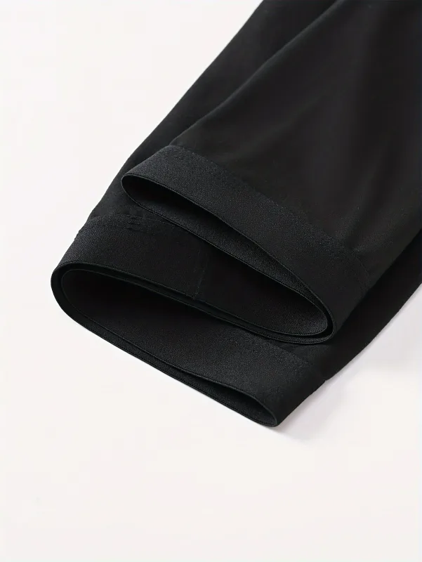 3/10 Piece Set of Men's Underwear Black Color Classic Fashion Men Underpant High Stretch Boxer Shorts Plus Size Teenage Panties — image 5