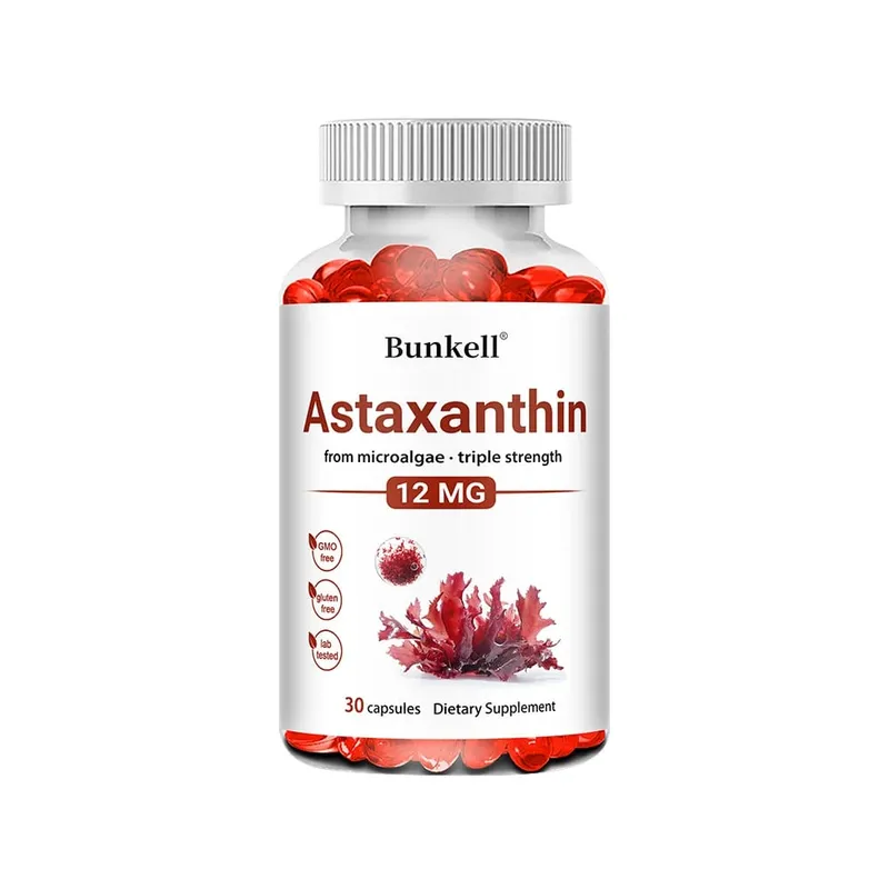 Astaxanthin Capsules 12mg Promotes Cardiovascular Health and Accelerates Metabolism Support Eye Joint & Skin Health