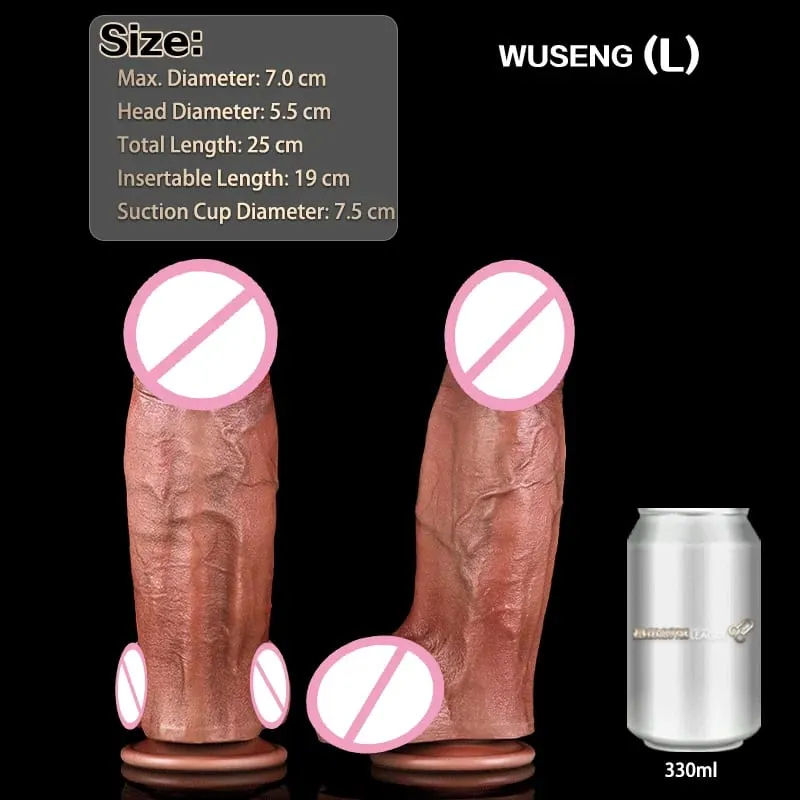 Ρεαλιστικό Dildo Lifelike Skin Texture Σχεδίαση σταθερού πυρήνα Απόλυτη ικανοποίηση Παιχνίδι για ενήλικες