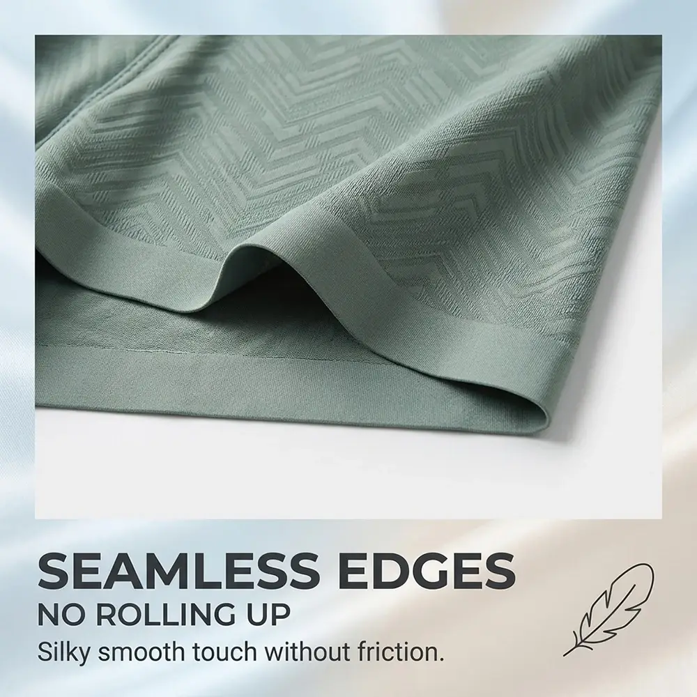 1/3PCS Summer Cooling Breathable Boxers Hombre Fashion Solid Wave Striped Ice Silk Men's Panties High Elastic Lingeries for Man — image 1