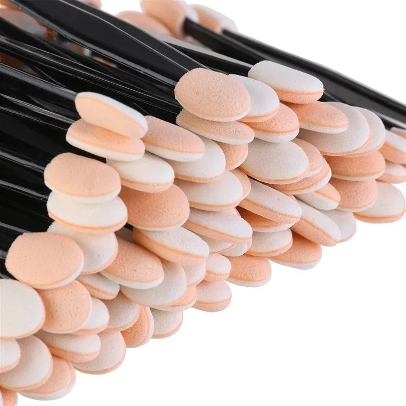 30/50/100PC Eye Shadow Brush Makeup Dual Sided Sponge Nylon Set Eye Shadow Brushes for Cosmetic Applicator Makeup Hot Μίας χρήσης — image 4