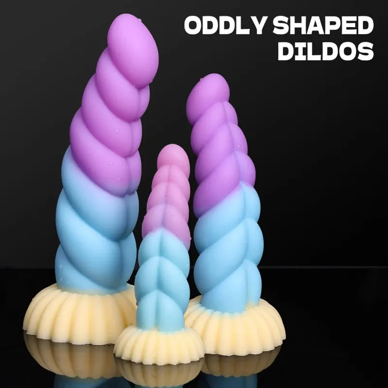 Fantasy Anal Plug Dildos Prostate Clit G-Point Stimualor Vagina Massage Butt Plug Μαλακή σιλικόνη Παιχνίδια σεξ για ενήλικες για γυναίκες και άνδρες — image 3
