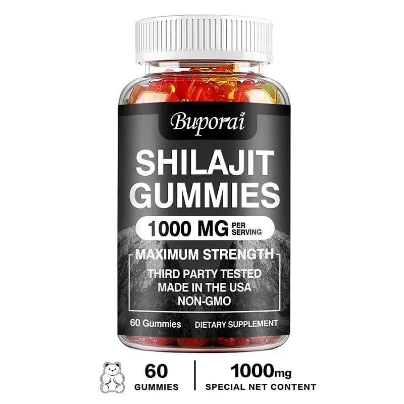 Shilajit Gummies - Energy Level Memory and Focus Support Relieve Stress Overall Health
