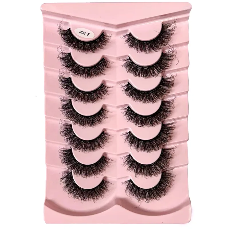 Κλασικές βλεφαρίδες 3D όγκου Faux Mink Lashes Φυσική εμφάνιση Χνουδωτές ψεύτικες βλεφαρίδες Wispy Cat Eye Lashes Αφράτες βλεφαρίδες 3D Mink — image 5