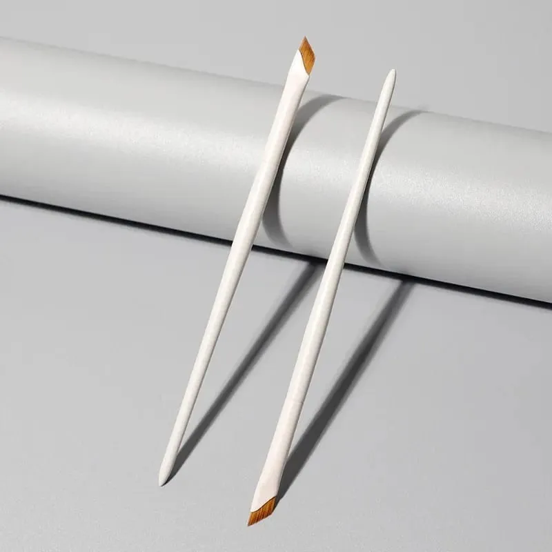 Αναβάθμιση Blade Eyeliner Brush Πινέλο με λεπτή λεπτή γωνία επίπεδη βούρτσα φρυδιών κάτω από τα μάτια Πινέλα μακιγιάζ ακριβής λεπτομέρεια λευκό