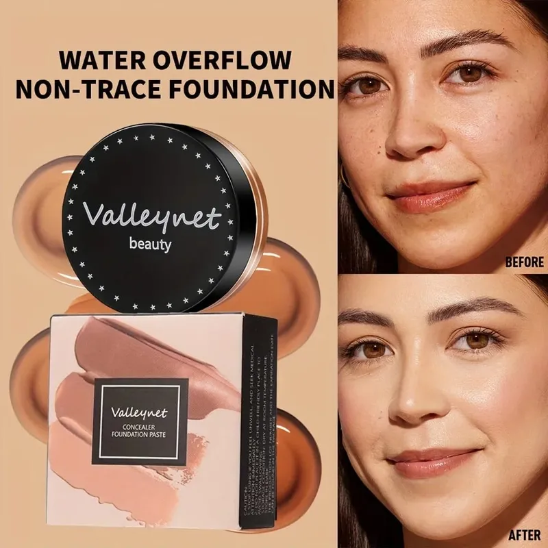 3 τμχ/Σετ Velvet Face Set Foundation+Primer+Concealer Αδιάβροχο και μακράς διαρκείας Matte Effect Κατάλληλο για αρχάριους Σετ ταξιδιού.