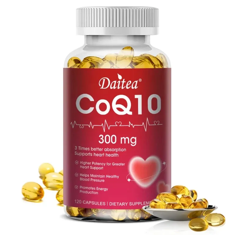 Coenzyme Q10 - 300 Mg Supports Energy Cognitive Ability and Heart Brain and Cell Health Antioxidant Improves Sleep Quality — image 1