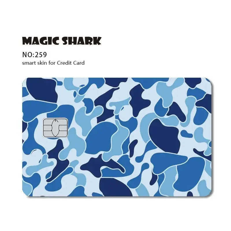 Magic Shark Dog Meme Hunter Snake Stonks 3M ματ μπροστινό αυτοκόλλητο PVC Κάλυμμα μεμβράνης για τραπεζική χρεωστική πιστωτική κάρτα — image 15