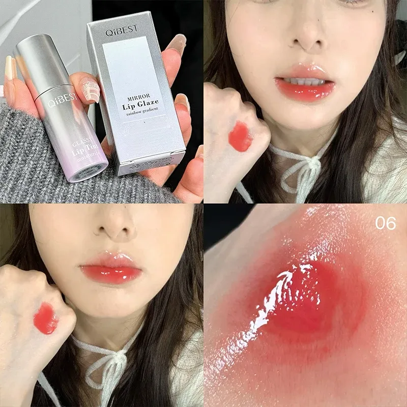 Watery Mirror Lip Gloss Μακράς διάρκειας Ενυδατικό Εύκολα Φορετούμενο Water Glass Lip Glaze Ενυδατικό Sexy Red Lip Tint Makeup — image 6