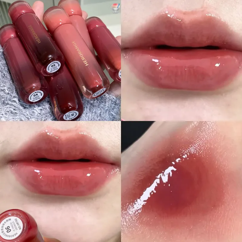 Smoked Grape Purple Red Lip Glaze Mirror Water Lip Gloss Moisturizing Liquid Lipstick Clear Tint Makeup Korean Women Cosmetics — image 4
