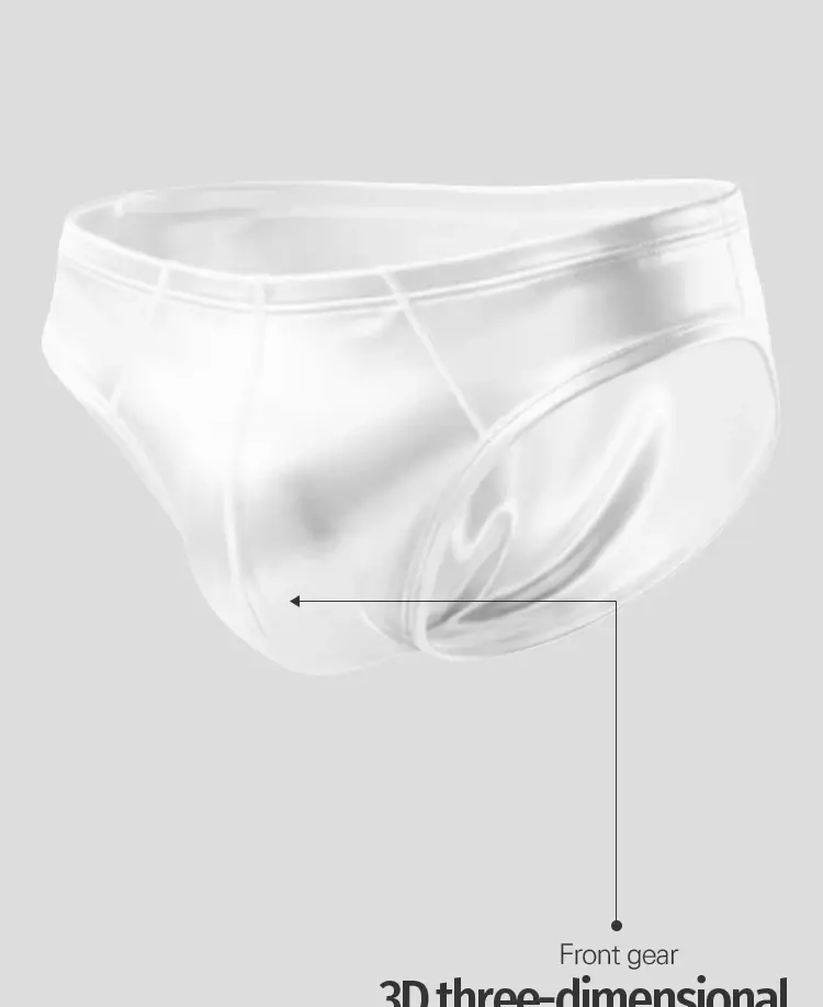 1/3Pcs Satin Nylon Men's Briefs Skin-friendly Breathable Mens Underwear Panties Large Crotch Pouch Man Bikini Underpants Briefs — image 7