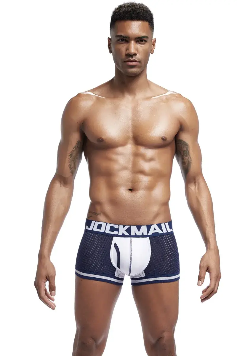 Jockmail Men Boxer Mesh Underwear Breathable Comfortable Soft Comfortable Sports Shorts Adult Man Panties Clothing Lingerie — image 16
