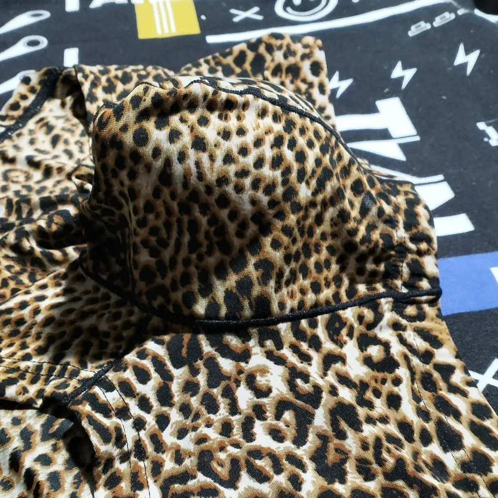 Hot Men's Low Waist Sexy Leopard Print Boxer Shorts Comfortable Summer Thin Male Trunk Underwear Plus Size — image 6