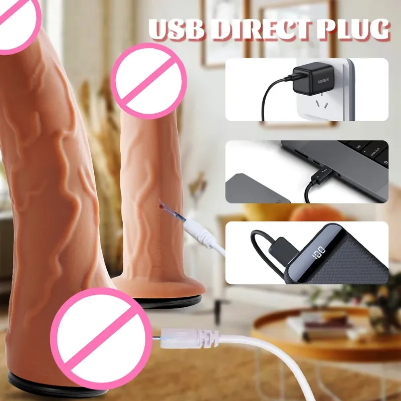 Strap On Realistic Dildo Vibrator Double Heads Vibrating Telescopic Dildos Strapon Belt Panties Sex Toys For Woman Lesbian Gay — image 6