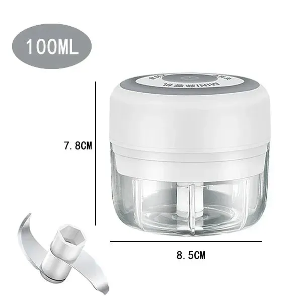 250/100ML Κιμάς σκόρδου USB Φόρτιση Ισχυρός μίνι ηλεκτρικός κόφτης σκόρδου Φορητός θραυστήρας σκόρδου Κουζίνας Κουζίνας Τροφίμων Unisex — image 10