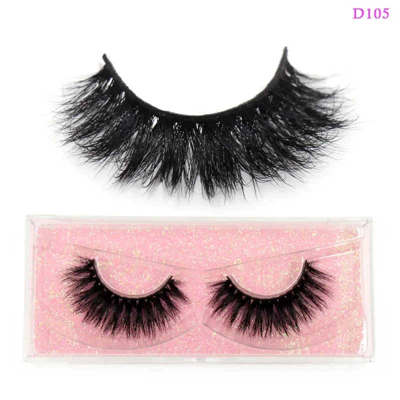 3D Mink Lashes Μαλακές τρίχες Ψεύτικες βλεφαρίδες Αφράτος όγκος Wispy Fake Lashes Extension Μακιγιάζ — image 11