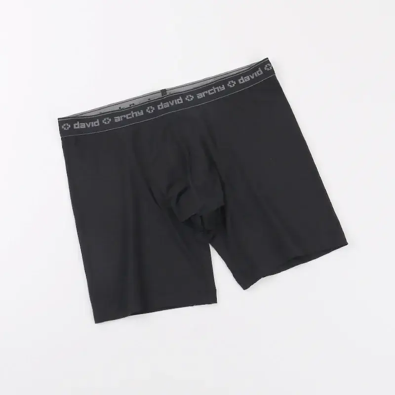 David Archy 3 Pack Mens ชุดชั้นในกางเกงบ็อกเซอร์ Basic MicroModal Soft Breathable Mens Dual Pouch Boxers Quick Dry กีฬาฟิตเนส — image 9