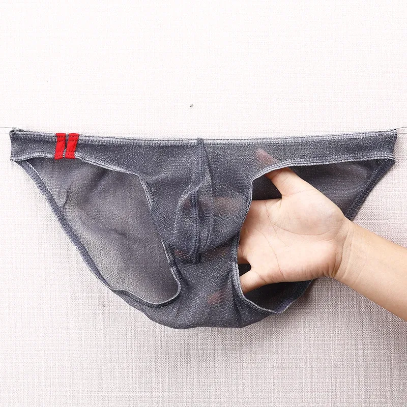 Men's Underwear Briefs Ultra Thin Low Rise Mesh Breathable Panties — image 23