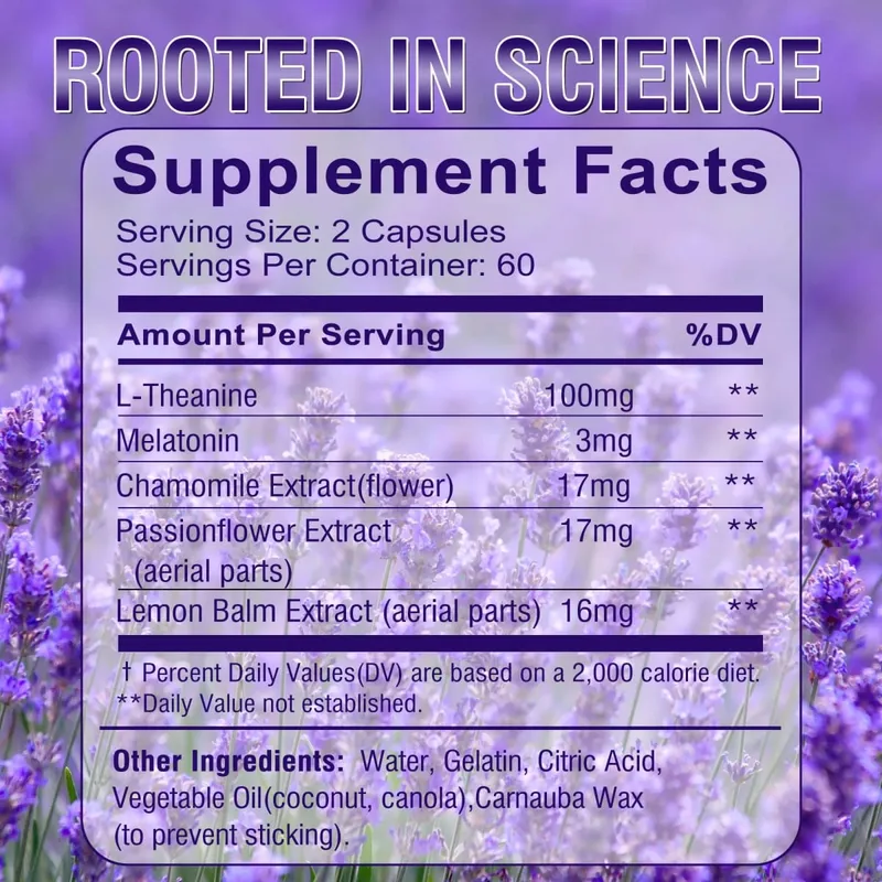 Sleep Supplements - Relieve Stress Improve Insomnia Improve Sleep Quality and Deep Sleep