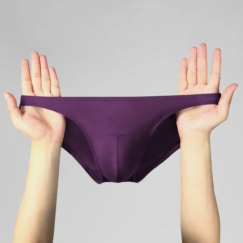 Men's underwear with a U-shaped protruding modal, thin, elastic and sexy low-waisted tight underpants — image 2