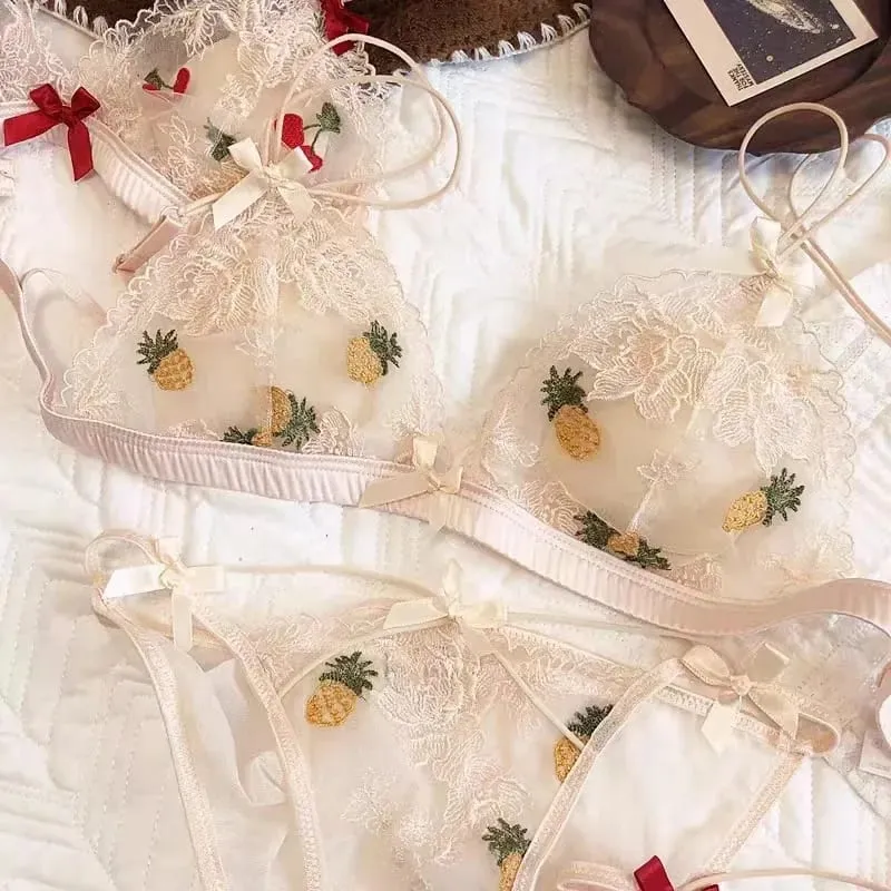 Σέξι δαντέλα Bralette Σετ για Γυναικεία Τρίγωνο Κύπελλο ασύρματα άνετα εσώρουχα — image 9
