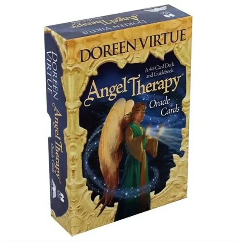 Angel Therapy קלפי אורקל PDF ספר הדרכה קלפי טארוט משחקי לוח למסיבה משפחתית צעצועי ילדים לנשים