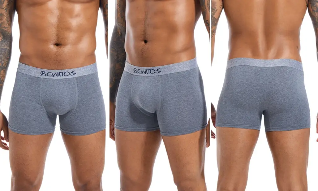 5pcs Men's Panties Cotton Boxer Briefs Letter Elastic Band Men Underpants Classic Solid Color Boxers Underwear For Man BONITOS — image 9