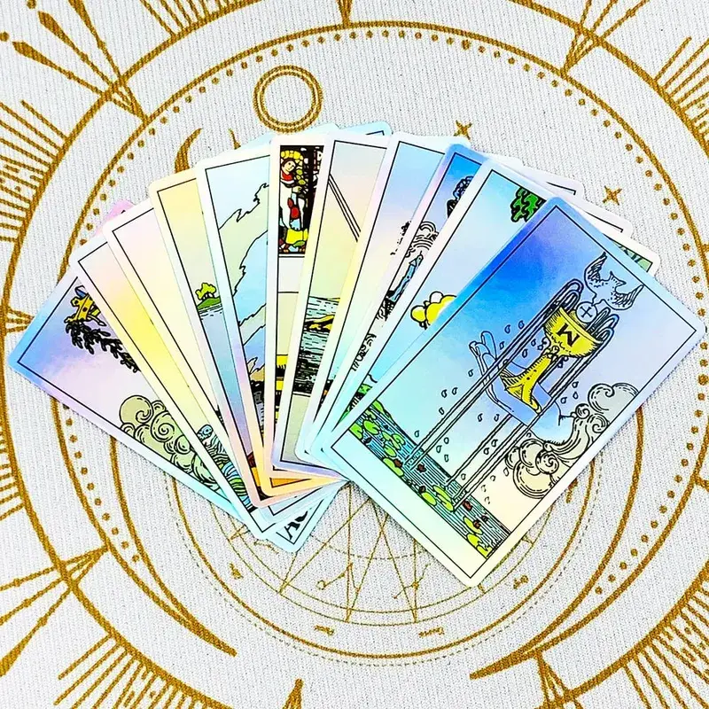 Shining Vitetta Cards Tarot Deck 78 Tarot Cards for Beginners Νέος σχεδιασμός Περίπου 10,3*6cm Επιτραπέζιο παιχνίδι μαντείας — image 4
